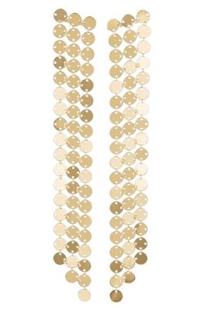Lana Jewelry Laser Disc Drop Earrings in Yellow Gold at Nordstrom