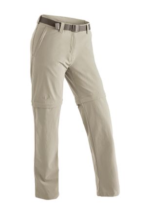Maier Sports Outdoorhose MAIER SPORTS Nata 2, Damen, Gr. 34, Normalgr&ouml;ssen, braun (hellbraun), 90% Polyamid, 10% Elasthan, Hosen Outdoorhose, Damen Zip-Off Wanderh