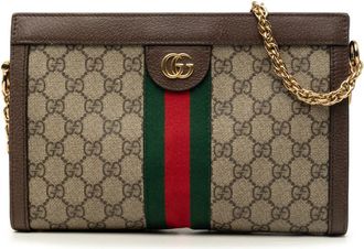 Gucci Pre-owned Gucci Small GG Supreme Web Ophidia Chain Crossbody Ladies NY5L55BY1TUEIIQN