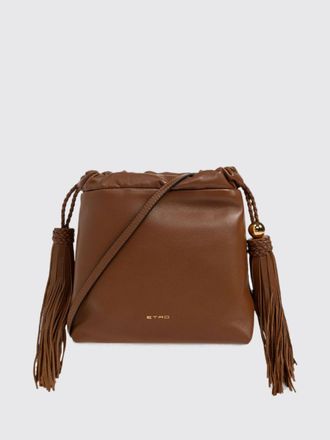 Etro Kalispera Mini Bucket Bag in Lambskin Leather with Tassels