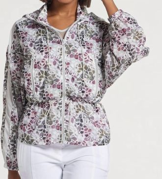 Anatomie Printed August Windbreaker Jacket In Girraffee