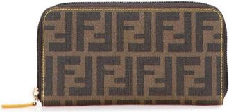 Fendi Pre-owned Wallets, female, Brown, Size: ONE SIZE Pre-owned Canvas wallets
