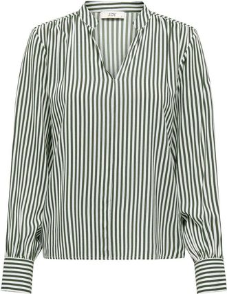 Jacqueline de Yong Gestreepte soepele blouse, V-hals