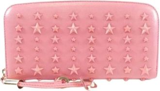 Jimmy Choo London Pre-owned Clutches, female, Pink, Size: ONE SIZE Pre-owned Filipalxa Leather Long Wallet
