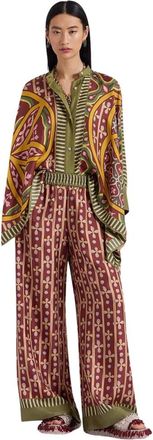 La DoubleJ Palazzo Broek - Dames - Wijde Broeken - Veelkleurig - XL - Broeken