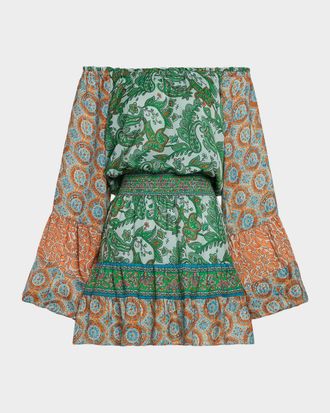 Ramy Brook Claudine Off-Shoulder Mini Dress