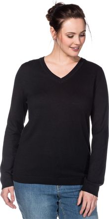 Sheego Strickpullover »V-Ausschnitt-Pullover«