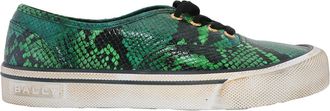 Bally Lyder Snakeskin-Effect Low-Top Sneakers