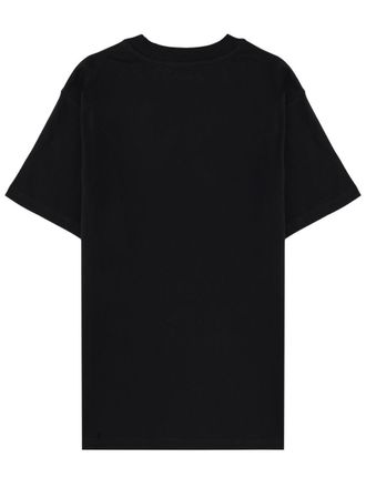 Moschino Logo-Print Cotton T-Shirt - Black