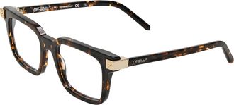 Off-white Off White Unisex-zonnebril voor volwassenen, model 8S (Donker Havana Bruin)