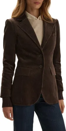 Favorite Daughter THE CORD CITY BLAZER in Espresso at Nordstrom, Size X-Small