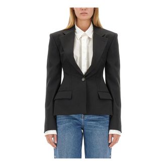 Stella McCartney Stella McCartney, Blazers, female, Black, Size: S Sculpted Blazer