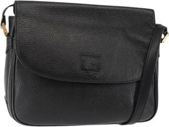Burberry Pre-owned Vintage Shoulder Bag - Dames - Vintage Schoudertas - Zwart - ONE Size - Leer - Vintage