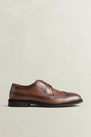 GANT Men Bidford Leather Brogues (41) COGNAC BROWN