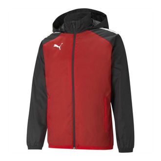Puma Heren TeamLIGA Kleurblok Anorak (Rood/Zwart)