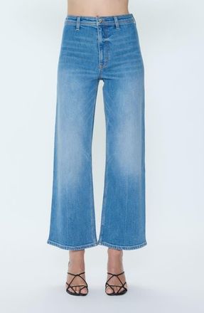 Pistola Denim Penny Crop High Waist Wide Leg Jeans in Solina at Nordstrom, Size 25