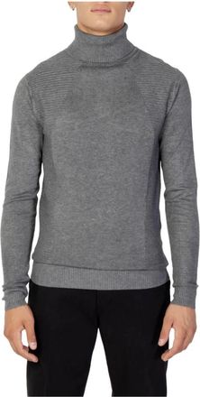 Antony Morato Heren Grijze Coltrui Gebreide Kleding - Heren - Coltruien - Grijs - 2XL - Truien & Vesten