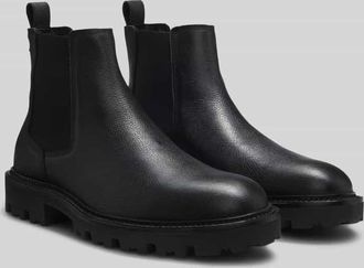 HUGO BOSS Chelsea Boots aus echtem Rindsleder in Black, Größe 41
