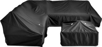 ED&Egrave;N JARD&Iacute; Funda cuadrada para set de sof&aacute;, color Negro