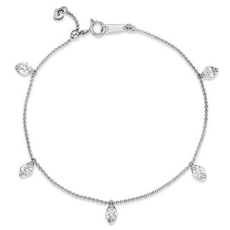 The Diamond Store Vivara Collection 0.45ct Diamond and 18K White Gold Bracelet J3350