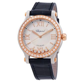 Chopard Happy Sport Automatic Chronometer Diamond Silver Dial Ladies Watch 278608-6003