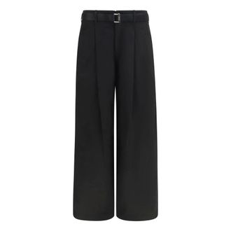 sacai Pantaloni Chino in Cotone - - Trousers - Donna - Nero - S