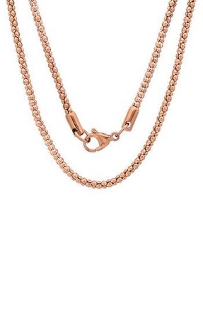 Steeltime 18k Rose Gold Plated Necklace at Nordstrom Rack, Size 22
