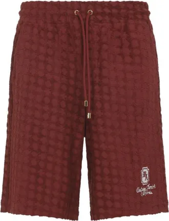 Amiri Red Varsity Shorts