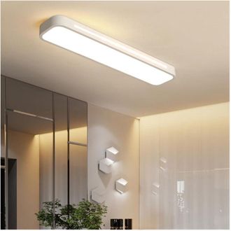 Trade Shop Trade Shop Traesio - Trade Shop - Plafoniera Led 18w Bianco Soffitto Retailes Striscia Modern Luce 4000k 50194