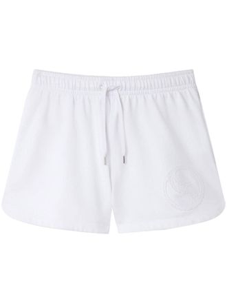 Stella McCartney S-Wave jersey drawstring shorts - Bianco