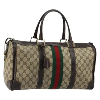 Gucci Pre-owned Handbags, female, Beige, Size: ONE SIZE Pre-owned Vintage Hand Bag