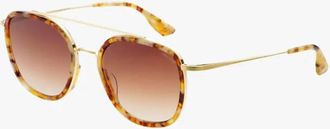 Freyrs Eyewear Unisex Weston Acetate Round Sunglasses In Brown Pearl