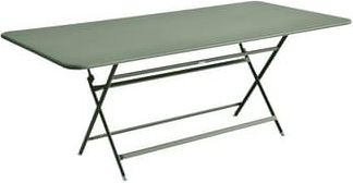 Fermob Rectangular table Caractère - Green - Painted steel - Designer Studio Fermob