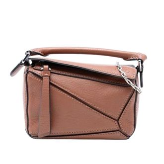 Loewe Pre-owned Mini Bags, female, Brown, Size: ONE SIZE Pre-owned The Nano Puzzle