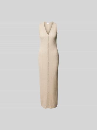 Filippa K Maxikleid in Strick-Optik in Beige, Gr&ouml;&szlig;e L