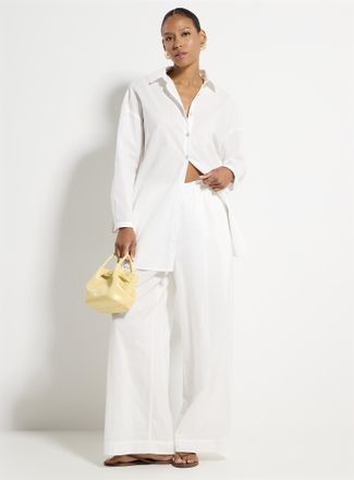 Simons Womens Lightweight cotton wide-leg pant