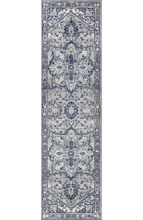 Jonathan Y Designs Modern Persian Vintage Medallion Area Rug in Light Gray/navy at Nordstrom, Size 3Ft 0In X 5Ft 0In