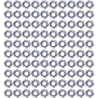OEM Kit De Fijaci&oacute;n De Acero Inoxidable, 100 Piezas, Tuerca De Bloqueo De Nailon, Tuerca De Bloqueo, Kit De Mantenimiento M8-crezuo