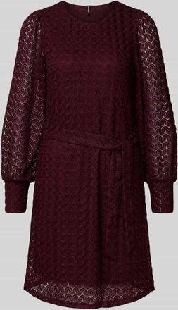 Vero Moda Tailliertes Freizeitkleid in Spitzen-Optik Modell BECCA in Bordeaux, Gr&ouml;&szlig;e S