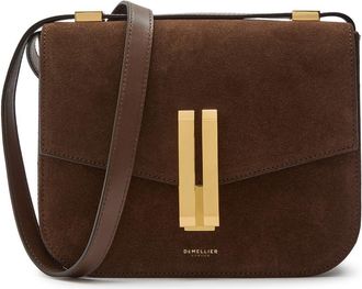 DeMellier Vancouver Grained Leather Cross-body bag - Dark Brown - One Size