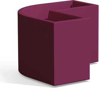 Monacis Monacis - Jardinera Angular De Resina 80x35 Cm Mod. Flowerpot Angular Violeta