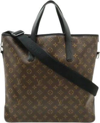Louis Vuitton Pre-owned Tote Bags, male, Brown, Size: ONE SIZE Pre-owned Monogram Macassar Tote Bag