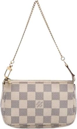 Louis Vuitton Pre-owned Mini Bags, female, White, Size: ONE SIZE Pre-owned Canvas Mini Bag
