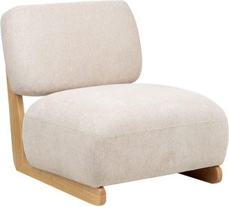 Beliani Sill&oacute;n Tela Beige claro