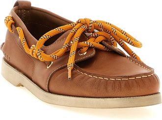 Golden Goose Mens Brown Cowhide Slip-On Loafers