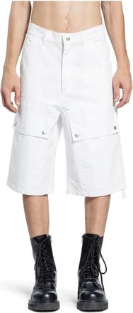 OAMC Oamc, Korte Broeken, Heren, Wit, XS, Sneeuwwitte Chino Shorts met Zakken