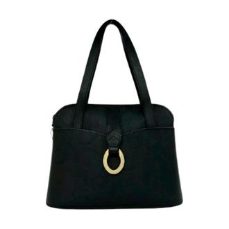 Dior Pre-owned Handbags, female, Black, Size: ONE SIZE Pre-owned Leather Handbag