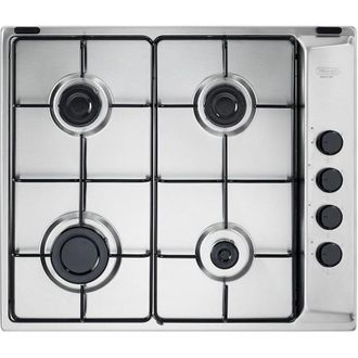 DeLonghi Piano Cottura A Gas Griglie Smaltate Lucide 60Cm Inox
