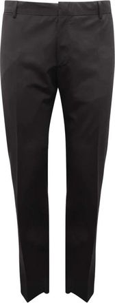 Tonello Wollen Broek Made in Italy - Heren - Slim Fit Broeken - Zwart - XL - Wol - Broeken