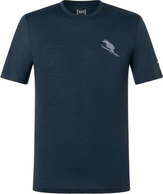 super.natural Little Flear Tee Merinoshirt f&uuml;r Herren | blau